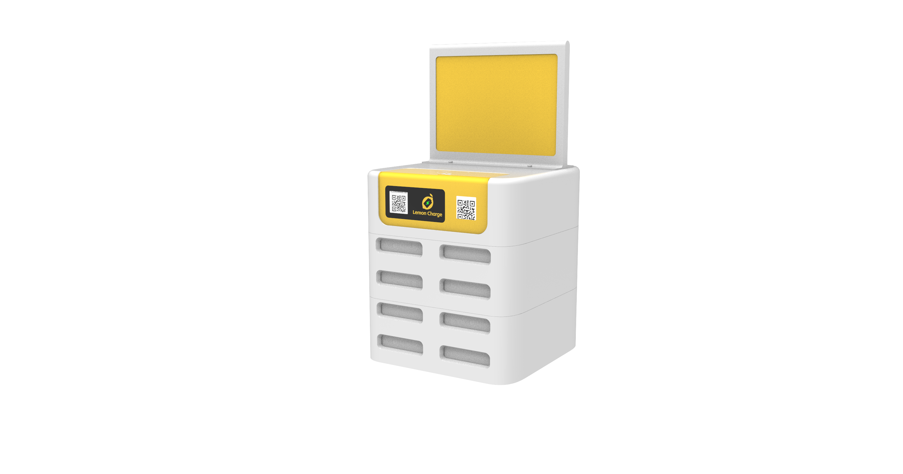 8-Port Ad Kiosk 45°